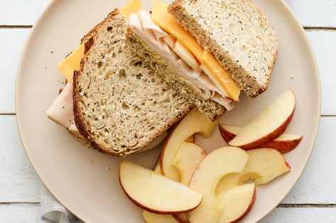 Turkey Cheddar Apple Sandwich