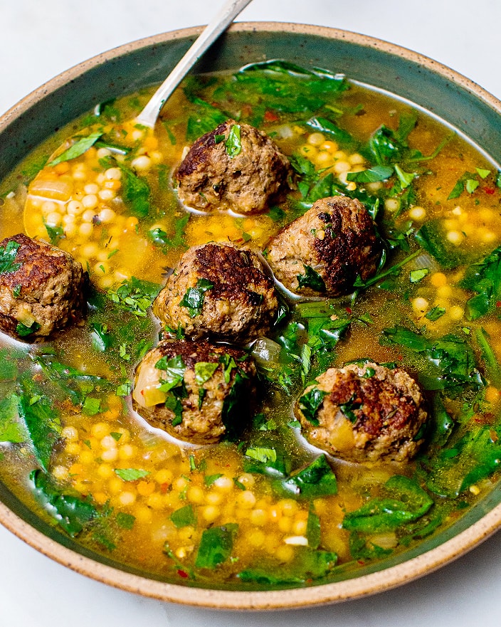 Meatball Spinach Soup