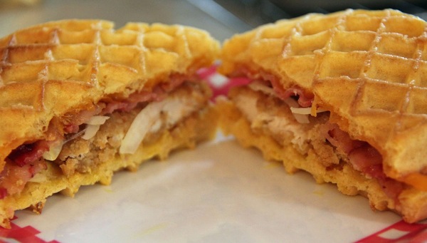 Chicken and Waffles Sandwich