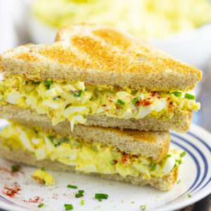Egg Salad Club Sandwich